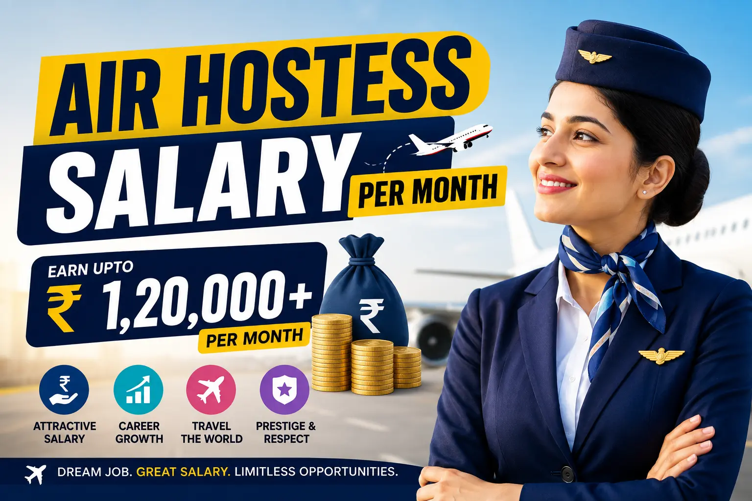 air hostess salary per month